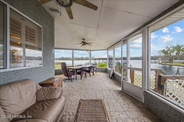Dining room, Interior, Sun Room, Water