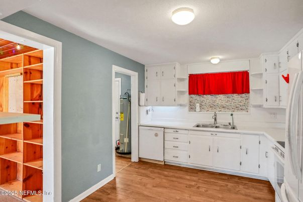 Interior, Kitchen, Wood Texture Flooring