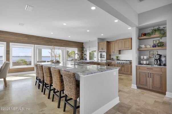 Dining room, Interior, Kitchen, Pendant Lights, Recessed Lighting, Stainless Steel Appliances