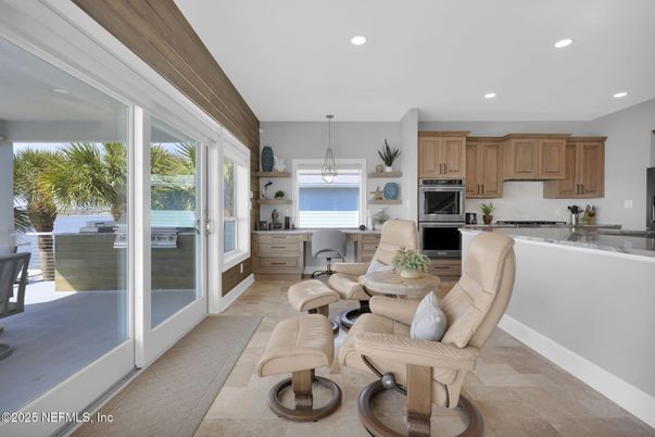 Interior, Kitchen, Pendant Lights, Recessed Lighting, Stainless Steel Appliances