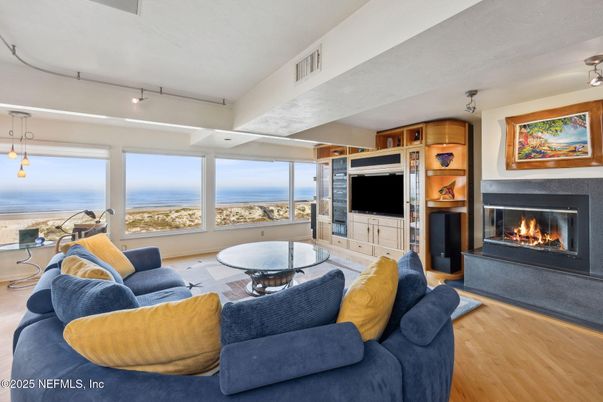 Fireplace, Interior, Living room, Water, Wood Texture Flooring