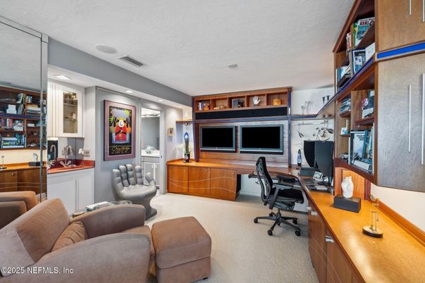Home Office, Interior, Recessed Lighting