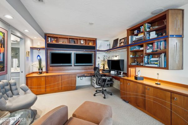 Home Office, Interior, Recessed Lighting