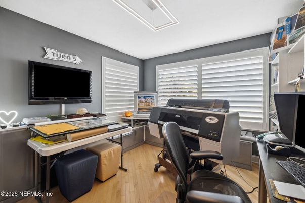 Home Office, Interior, Wood Texture Flooring
