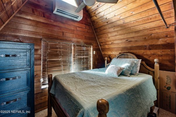 Bedroom, Interior, Wooden Walls