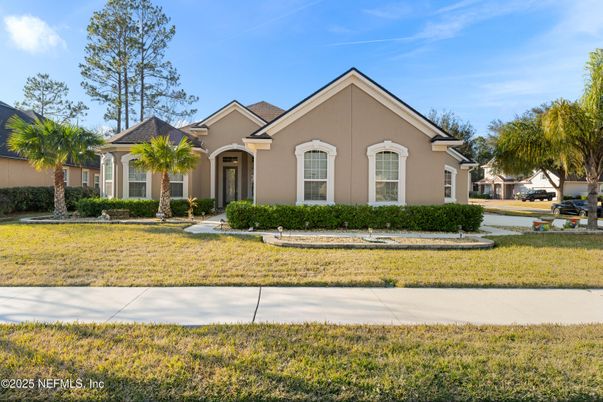 Backyard, Exterior, Facade, Brick Traditional