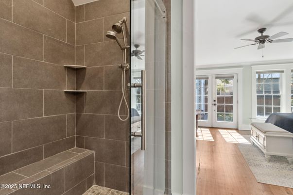 Bathroom, Interior, Wood Texture Flooring