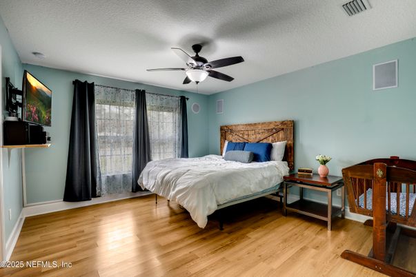 Bedroom, Interior, Wood Texture Flooring
