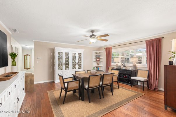 Dining room, Interior, Wood Texture Flooring