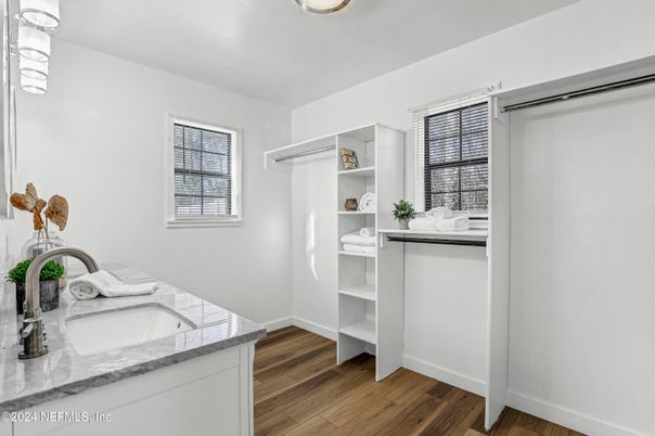 Bathroom, Interior, Wood Texture Flooring