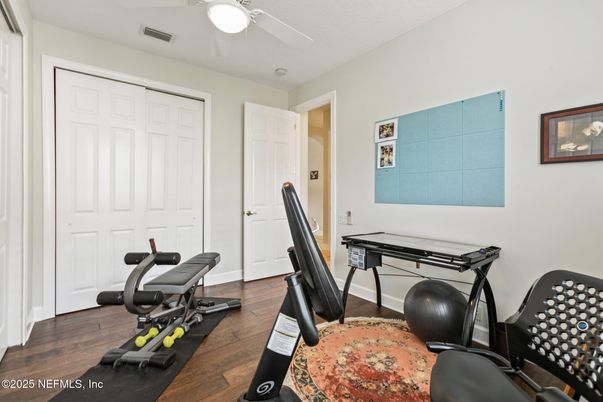 Fitness Equipment, Interior, Wood Texture Flooring