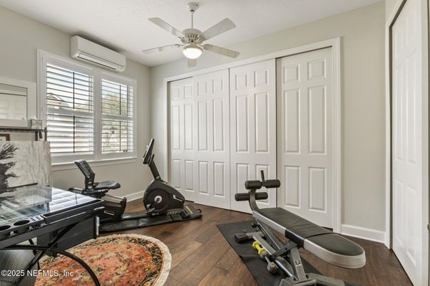 Fitness Equipment, Interior, Wood Texture Flooring
