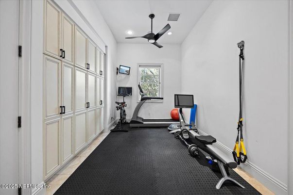 Fitness Equipment, Interior, Recessed Lighting