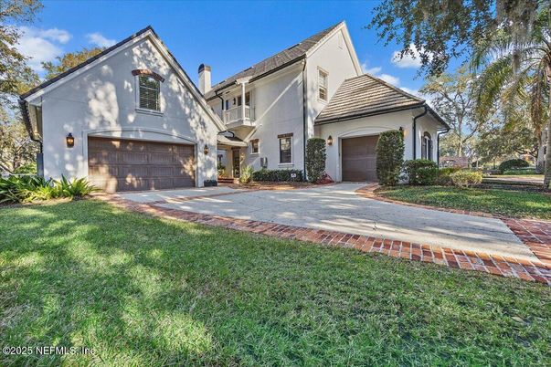 Attached, Backyard, Exterior, Facade, Tudor Revival