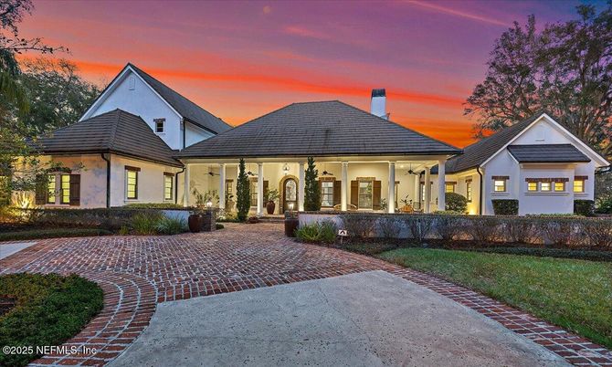 Attached, Backyard, Exterior, Facade, French Provincial