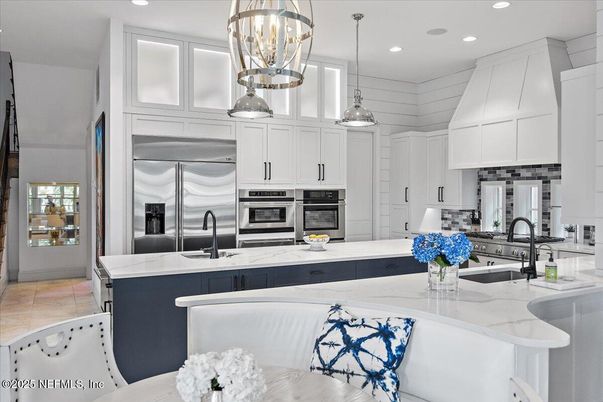 Interior, Kitchen, Pendant Lights, Recessed Lighting, Stainless Steel Appliances