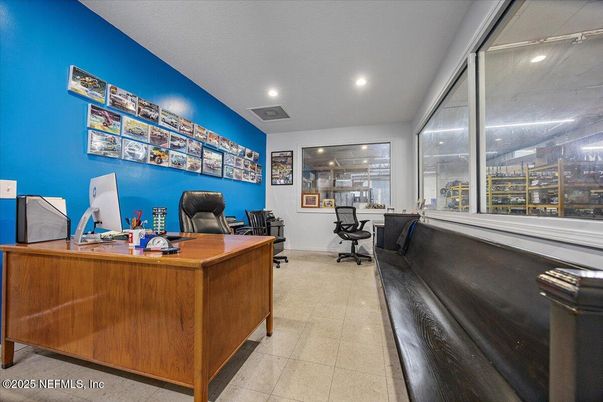 Home Office, Interior, Recessed Lighting