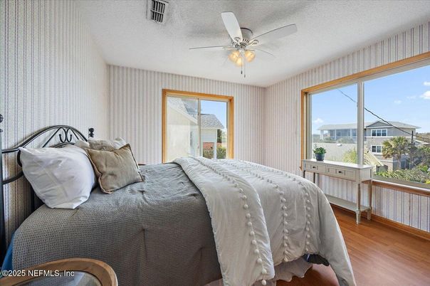 Bedroom, Interior, Wood Texture Flooring