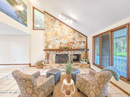 Fireplace, Interior, Living room, Stone Walls