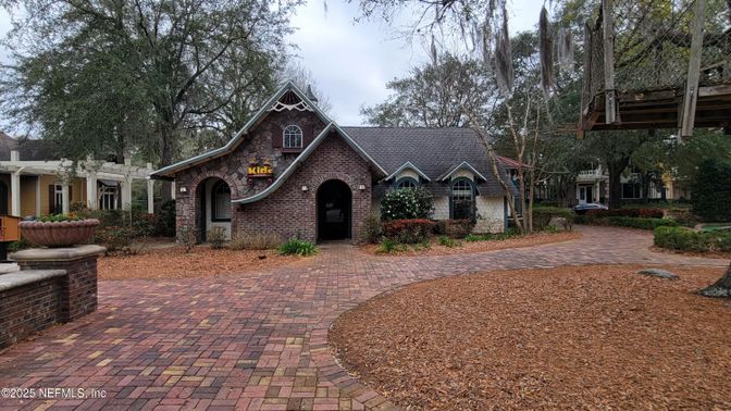 Backyard, Exterior, Facade, Brick Facade, Tudor Revival