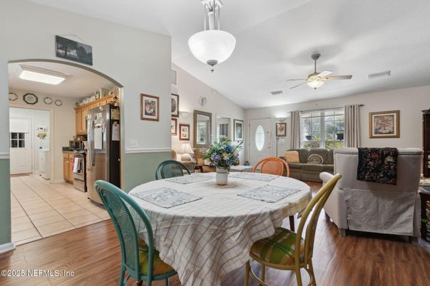 Dining room, Interior, Kitchen, Living room, Wood Texture Flooring