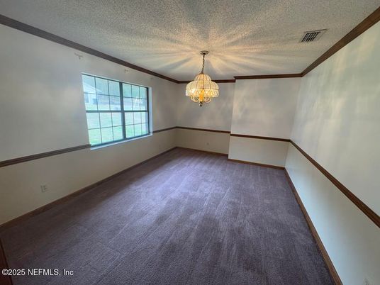 Chandelier, Empty room, Interior