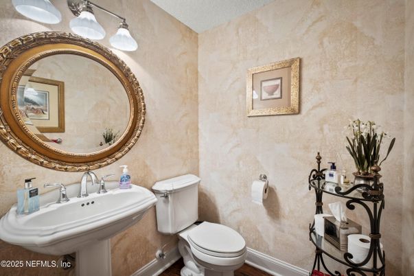 Bathroom, Interior, Wood Texture Flooring