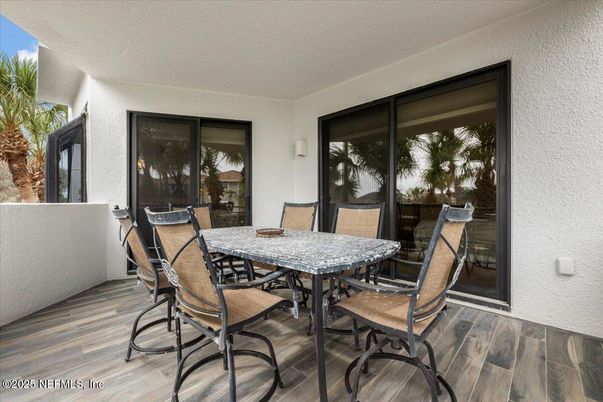 Dining room, Exterior, Wood Texture Flooring