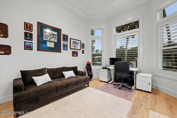 Home Office, Interior, Wood Texture Flooring
