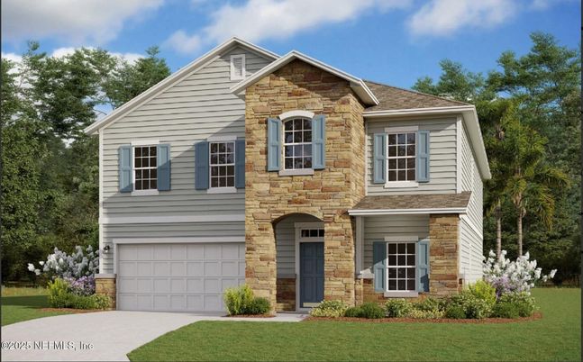 Attached, Exterior, Facade, Brick Traditional