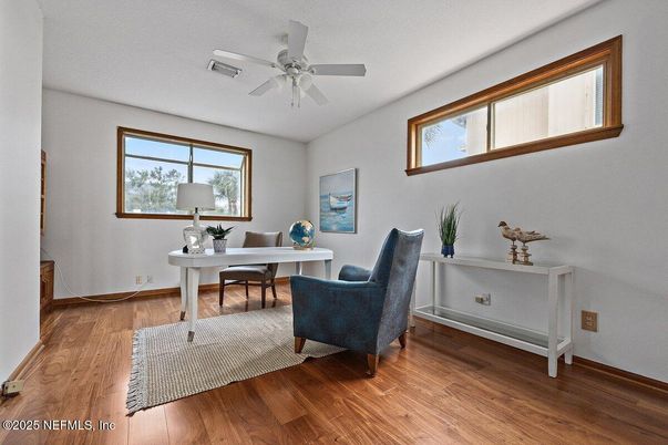 Home Office, Interior, Wood Texture Flooring