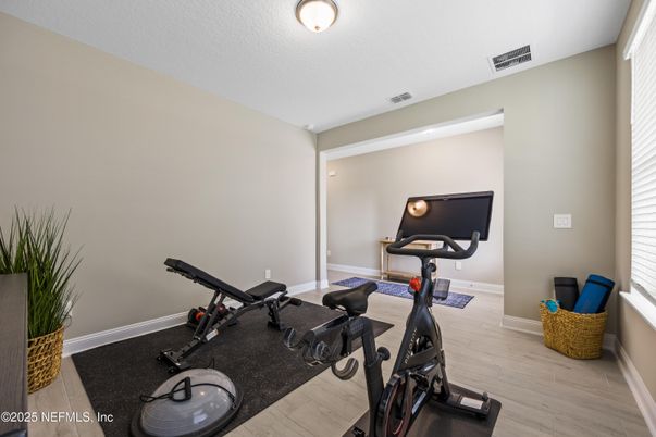 Fitness Equipment, Interior, Wood Texture Flooring