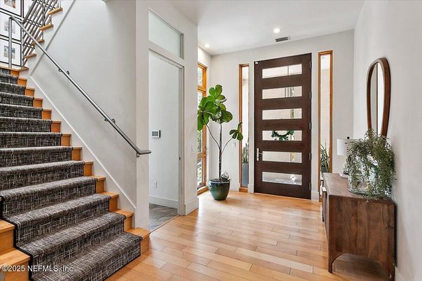 Interior, Recessed Lighting, Wood Texture Flooring