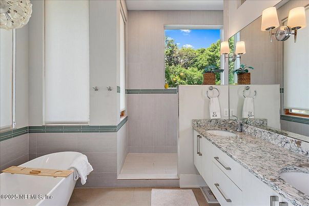 Bathroom, Dual Sink Vanities, Free Standing Baths, Interior