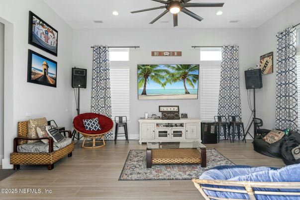Interior, Recessed Lighting, Wood Texture Flooring