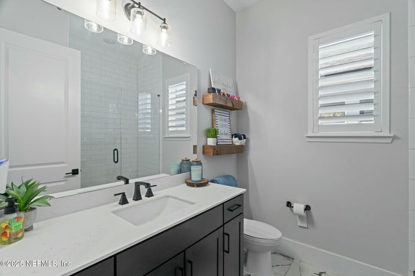 Bathroom, Glass Shower, Interior, Marble