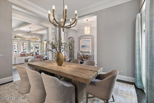 Chandelier, Dining room, Interior, Living room, Wood Texture Flooring