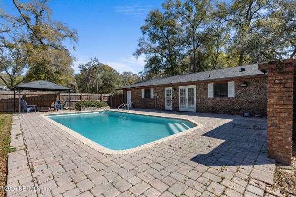 Exterior, Pool, Solar Panels