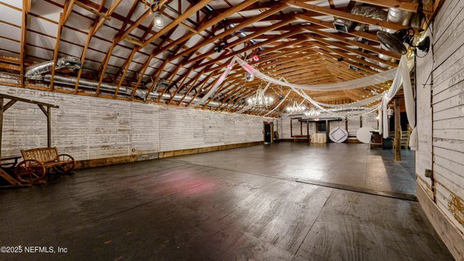 Interior, Stone Walls, Wooden Beams, Wood Texture Flooring