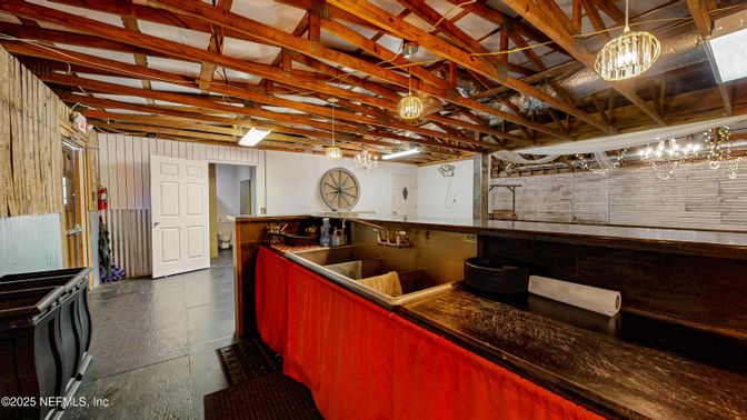 Interior, Pendant Lights, Wooden Beams