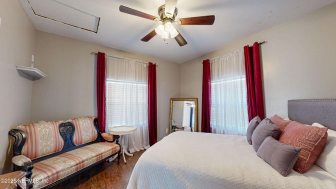 Bedroom, Interior, Wood Texture Flooring