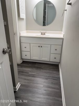 Bathroom, Interior, Wood Texture Flooring