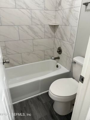 Bathroom, Interior, Marble Walls, Wood Texture Flooring