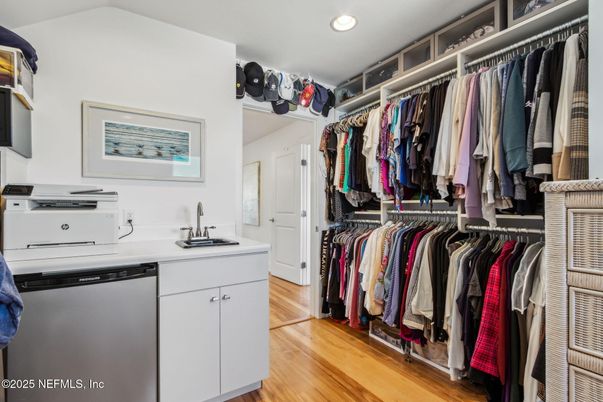 Interior, Recessed Lighting, Walk-in Closets, Wood Texture Flooring