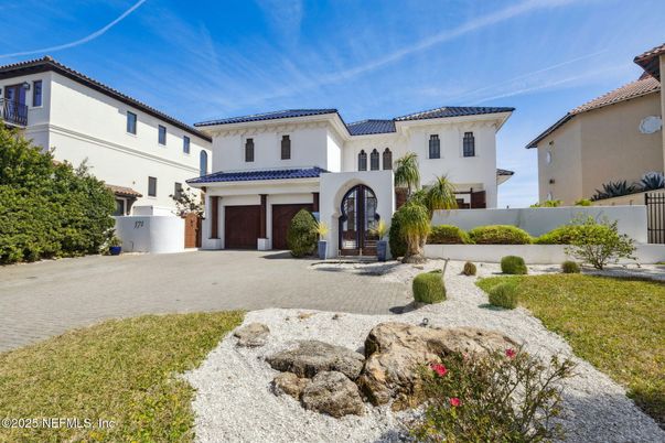 Attached, Backyard, Exterior, Facade, Mediterranean