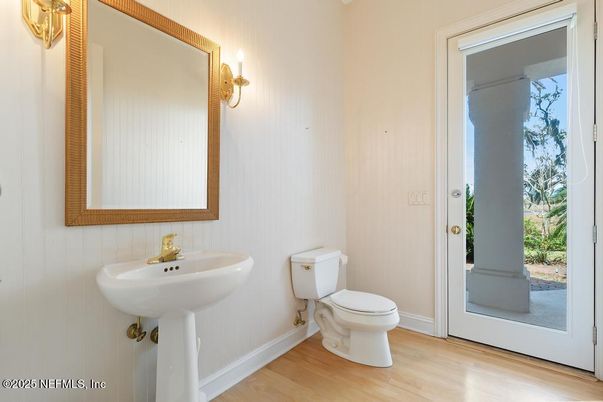 Bathroom, Interior, Wood Texture Flooring