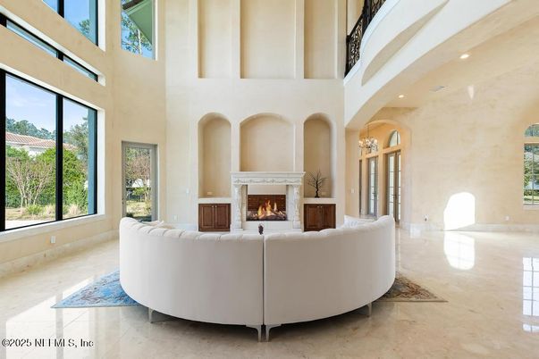 Fireplace, Interior, Living room, Recessed Lighting