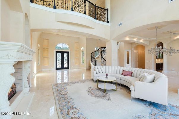Fireplace, Interior, Living room, Pendant Lights, Recessed Lighting