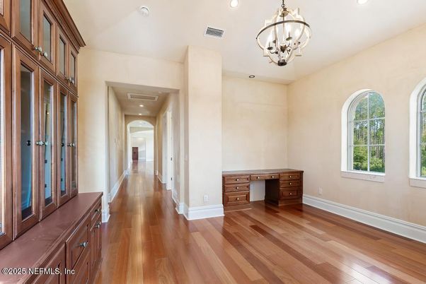 Chandelier, Interior, Recessed Lighting, Wood Texture Flooring