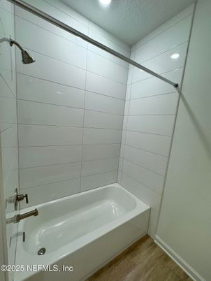 Bathroom, Interior, Recessed Lighting, Wood Texture Flooring